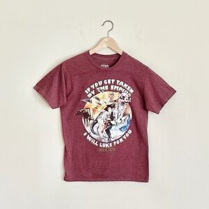 Star Wars Tauntaun Hoth Luke Skywalker “I Will Luke For You” Red T Shirt Adult S